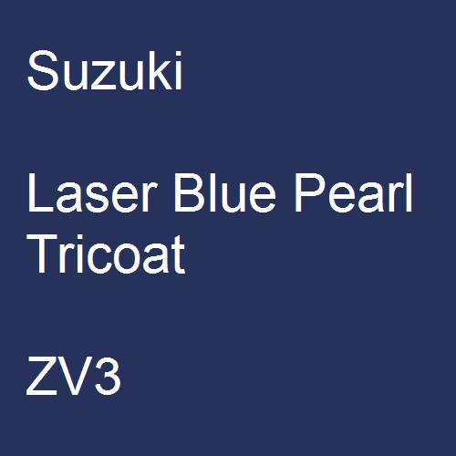 Suzuki, Laser Blue Pearl Tricoat, ZV3.